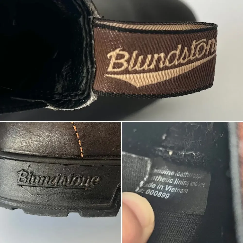 Blundstone 500 Original Stout Brown Leather Chelsea Boots AU 6 / US M 7 / W 9